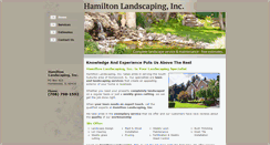 Desktop Screenshot of hamiltonlandscapeil.com