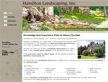 Tablet Screenshot of hamiltonlandscapeil.com